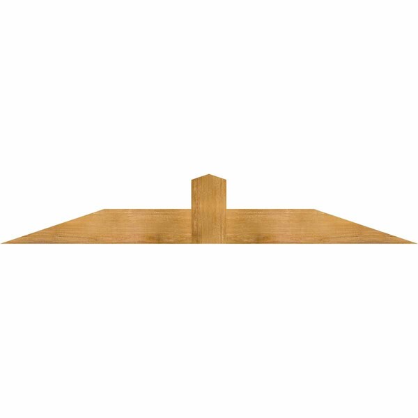 Ekena Millwork Portland Rough Sawn Timber Gable Bracket, Western Red Cedar, 72"W x 12"H x 2"D x 6"F, 4/12 Pitch GBW072X12X0206POR00RWR - main
